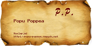 Popu Poppea névjegykártya